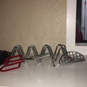 Taco shell racks and Taco press
